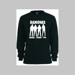 Ramones čierna mikina bez kapuce
